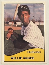 1979 TCMA West Haven Yankees Willie McGee #13 Baseball