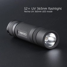 Convoy S2+ black UV 365nm led flashlight nichia 365UV Fluorescent agent detectio