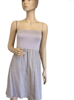 JUDITH MARCH GREY LINED STRAPLESS DRESS MEDIUM - Image 1 of 4