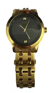 Orologio GUESS U11576G3 Colore Oro Acciaio Inox Quadrante Nero Set Diamanti Necessita di Mazza - Foto 1 di 9