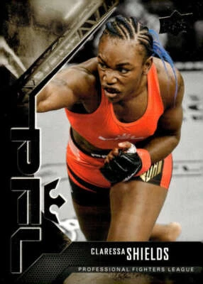 CLARESSA SHIELDS RC 2022 Upper Deck Professional Fighters League Gold  ID:131771 - Image 1 of 2