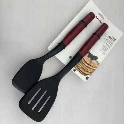 New KitchenAid Empire Red HERA Set of 2 Lifters Turners Flippers - Image 1 of 4