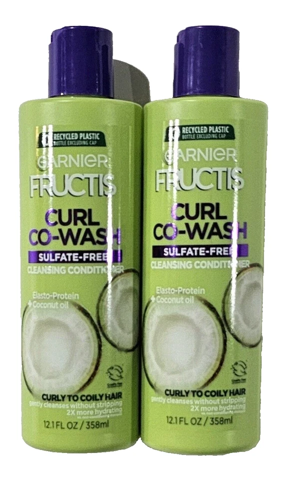 2 Pack Garnier Fructis Curl Co Wash Sulfate Free Cleansing Conditioner 12.1oz - Image 1 of 1
