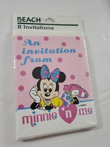 8 Buste Inviti Festa Walt Disney Vintage Minnie N Me Prodotti Spiaggia - Foto 1 di 3