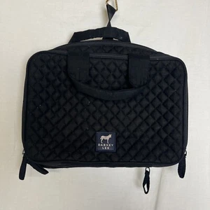 Dabney Lee tessuto trapuntato nero articoli da toeletta da appendere / borsa per trucco borsa da viaggio - Foto 1 di 6