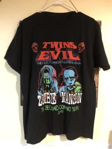 MARILYN MANSON Rob ZOMBIE Twins Of Evil Tour 2018 Shirt - Picture 1 of 2
