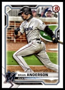 2021 Bowman Brian Anderson Miami Marlins #12