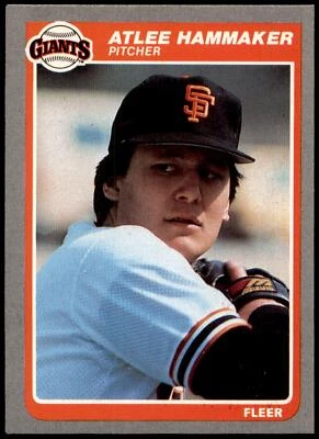 Atlee Hammaker #608 1985 Fleer - Image 1 of 2
