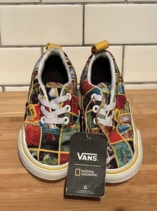 Vans Toddler sneakers Shoe Off The Wall National Geographic Classic Covers 4 - Picture 1 of 8