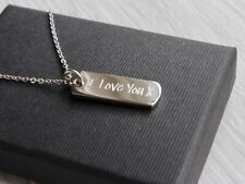 Boys Solid Ingot Necklace Personalised Gift