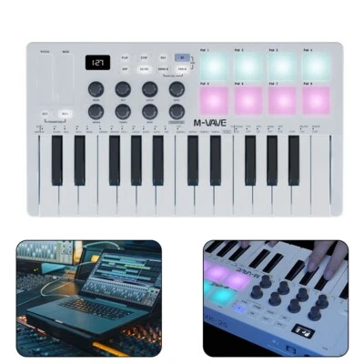 Keyboard 25 Key BT Controller Drum Pads MIDI RGB USB 321 * 178 * 46 Mm - Bild 1 von 4