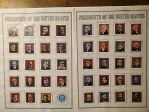 US Presidents Stamp Sheet and State Flags Complete Set