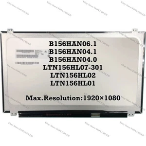 B156HAN06.1 LCD B156HAN04.1 B156HAN04.0 LTN156HL07-301 LTN156HL02 LTN156HL01 - Afbeelding 1 van 1
