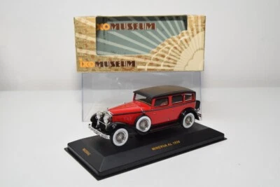 B28 1:43 IXO MUSEUM MUS042 MINERVA AL 1930 ROUGE AVEC NOIR MIB - Photo 1/4