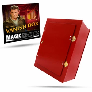 FLIP OVER VANISH BOX PRO MODEL Magic Makers Red Trick Prop Animal Production NEW - Picture 1 of 1
