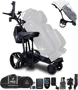 MGI Navigator Ai GPS+ Remote Control Electric Golf Push Cart Ultimate Bundle - Picture 1 of 9
