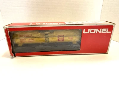 LIONEL O Gauge SHELL TANK CAR 6-9152 W/ Box In  Open Box. Sccx  9158 - Image 1 of 3