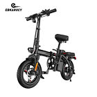 Foldable Electric Bike 14" 400W Motor Bikes For Adults Ebike 48V 15Ah Battery