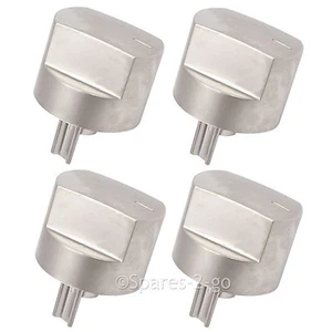 4 x Silver Switch Knob for STOVES 44445572 61DFDO 61GDO Oven Hob Cooker Knobs - Picture 1 of 3