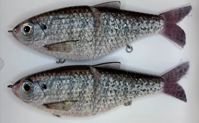 TYG Silencer Crappie Glide bait swimbait custom 7 inch 2 Glide baits NEW KGB - Image 1 of 4