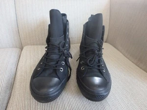 Men's Converse All Star Waterproof High Tops/Boots Nubuck Black 157460C Sz 13 - Picture 1 of 12