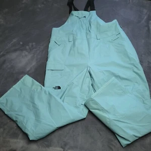 The North Face Turquoise Overall Bib Sz 2X Wasabi Dry Vent Ski Snow Womans Long - Picture 1 of 13