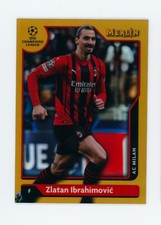2021-22 Zlatan Ibrahimovic Topps Merlin Chrome Gold Refractor AC Milan 29/50