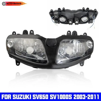 Передняя фара мотоцикла в сборе для SUZUKI SV650 SV1000S 2003-2011 - Изображение 1 из 4
