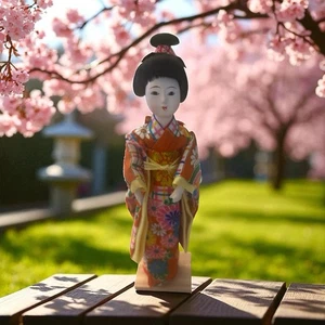 Katsura Ningyo Puppe Set mit 6 Perücken, Ständer, Box & Anleitung Vintage Japan Top - Bild 1 von 17