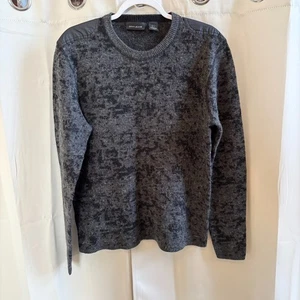 DKNY Mens Sweater Camouflage Large Heritage Wool Blend Preppy Y2K Logo 19259x - Picture 1 of 12