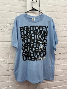 Fight Off Your Demons Shirt Mens XL Graphic Tee Fruit Of The Loom Motivational - Picture 1 of 6
