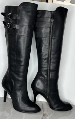 Cole Haan Air Georgina Knee High Tall Leather High Heel Fashion Boots Size 8 B - Image 1 of 4