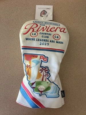 Genesis RIVIERA COUNTRY CLUB Golf Driver Headcover Head Cover CMC California LA - Image 1 of 4