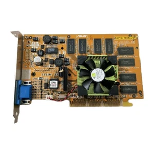 * SALE VINTAGE ASUS AGP-V7700PRO/64M NVIDIA GEFORCE2 PRO AGP VGA CARD MXB171 - Picture 1 of 4