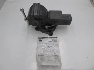 WEN BV455 5-Inch Heavy Duty Cast Iron Bench Vise with Swivel Base  Pivots 120D - Picture 1 of 5