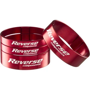 Reverse Ultralight Headset Spacer Set, Set/4, Red 1-1/8" - Picture 1 of 1