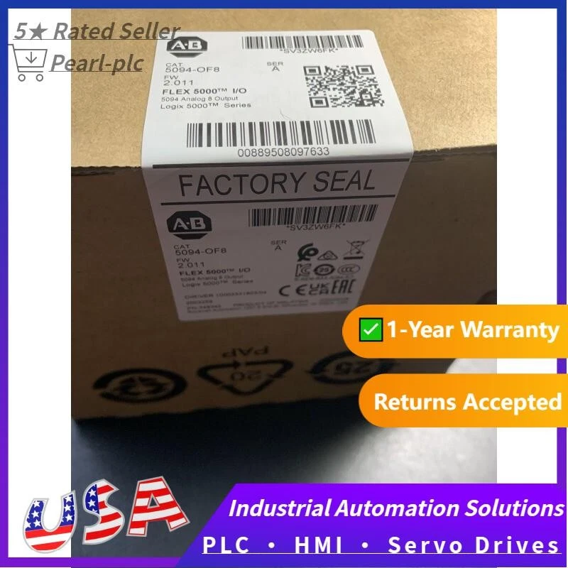 Sealed AB 5094-OF8 Flex 5000 I/O Analog 8 Output 5094OF8 New In Box US Free Tax - Image 1 of 1