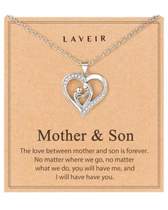 Gifts for Mom, New Mom/Mother & Son Necklace for Mom Birthday Jewelry Gifts - Picture 1 of 6