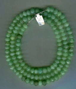 African Trade beads Vintage Antique Czech glass beads sea foam green vaseline sm - Picture 1 of 3