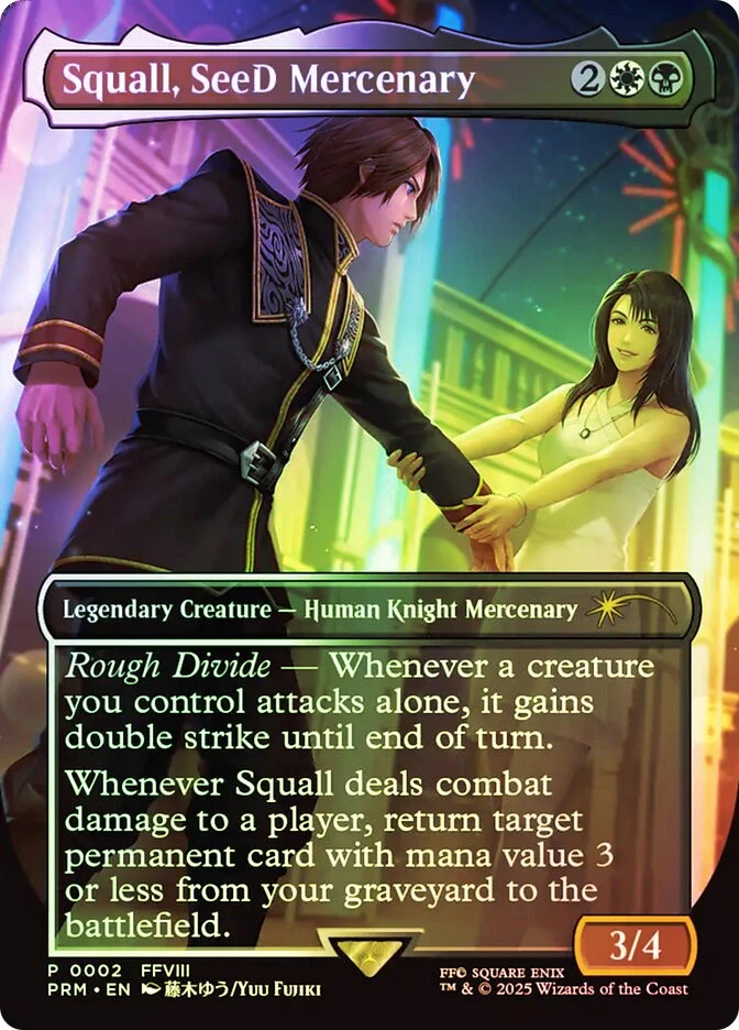 MTG FOIL Squall, SeeD Mercenary (FINAL FANTASY) (Standard Showdown) - Promo #002 - Image 1 of 1
