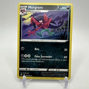 Morgrem 124/192 Pokemon Sword & Shield 2020 Rebel Clash Unlimited Regular NM - Picture 1 of 3