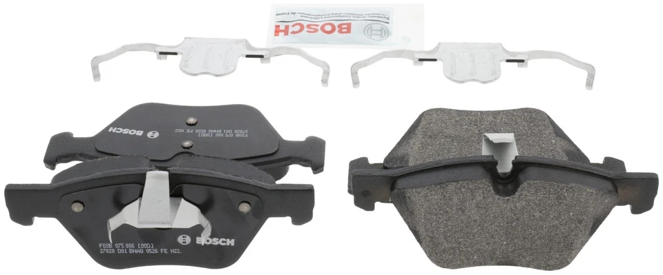 Комплект передних дисковых тормозных колодок Bosch BP1061 для 04–16 BMW Z4 323i 525i 325i 325xi 330i - Изображение 1 из 4