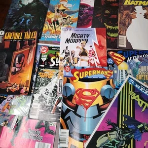 Vintage Comic Book Lot Superman Batman Marvel Dc Comics 80s 90s Y2k Rare Oop - Picture 1 of 15