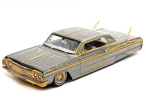 Maisto 1:26 Design Lowriders 1964 Chevrolet Impala SS Lowrider Grey - Picture 1 of 3