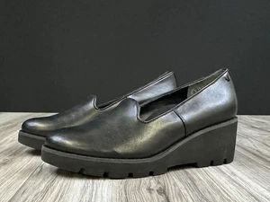 Vionic Willa Zeppa Tacco Nero Pelle Donna Taglia 9 - Nuovo - Foto 1 di 9