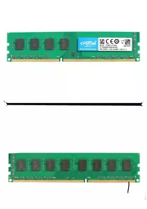 Crucial 2x8GB 1600 Desktop DDR3L Memory Model RAM CT102464BD160B.C16FE - Picture 1 of 4