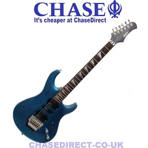 Shine SIL405 Electric Guitar Floyd Rose Tremolo Grover Tuners Metalic Blue~ - Picture 1 of 4