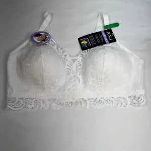 Reggiseno Bali bianco pizzo nuovo con etichetta con coppe in schiuma. Taglia Large - Foto 1 di 5