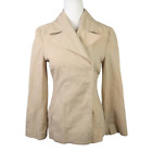 Vintage 90s Guess khaki tan double breasted blazer jacket S