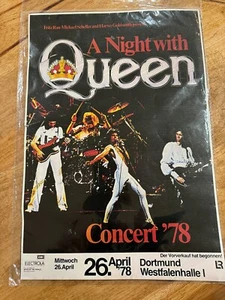 New 2 pack replica mini concert posters A Night with Queen 16.5" x 11.25" - Picture 1 of 2